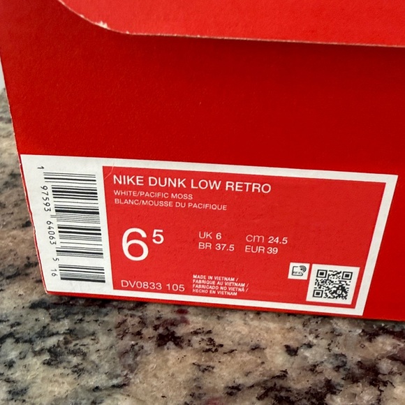 Nike Olive and White Sneakers - Picture 4 of 5